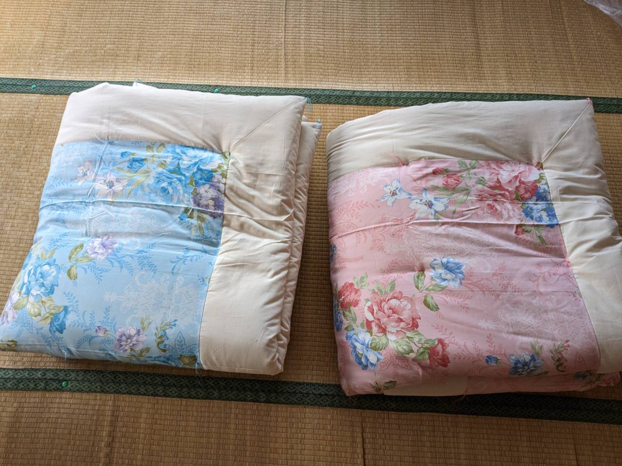 【藤枝市 寝具販売】手作り掛け布団 純綿入り